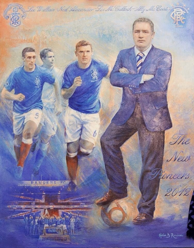 This is the painting which has divided Rangers fans