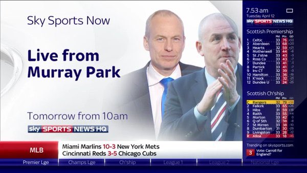 Sky Sports News – LIVE from Murray Park