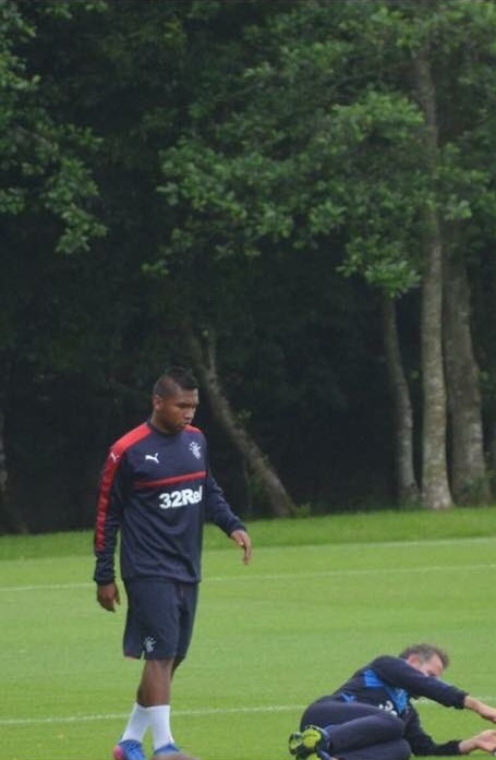 PHOTO: Rangers’ new signing pictured training at Murray Park