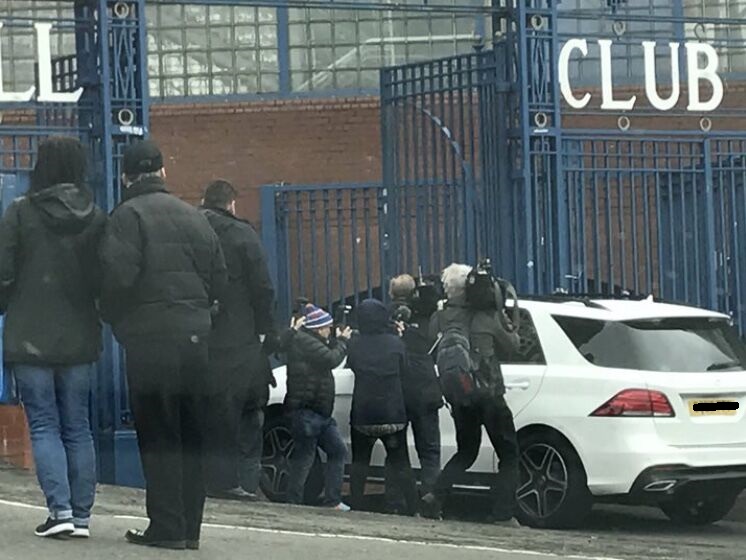 PHOTO: Steven Gerrard arrives at Ibrox