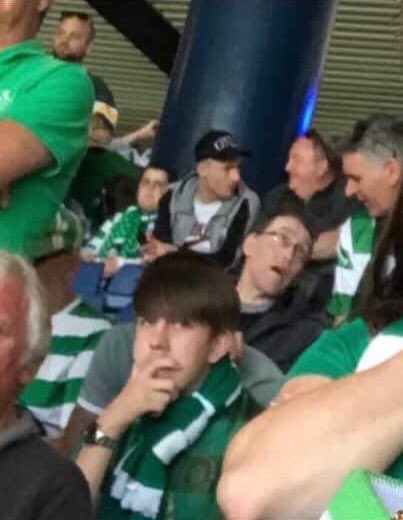 PHOTO: Rangers star snapped in Celtic end at Hampden