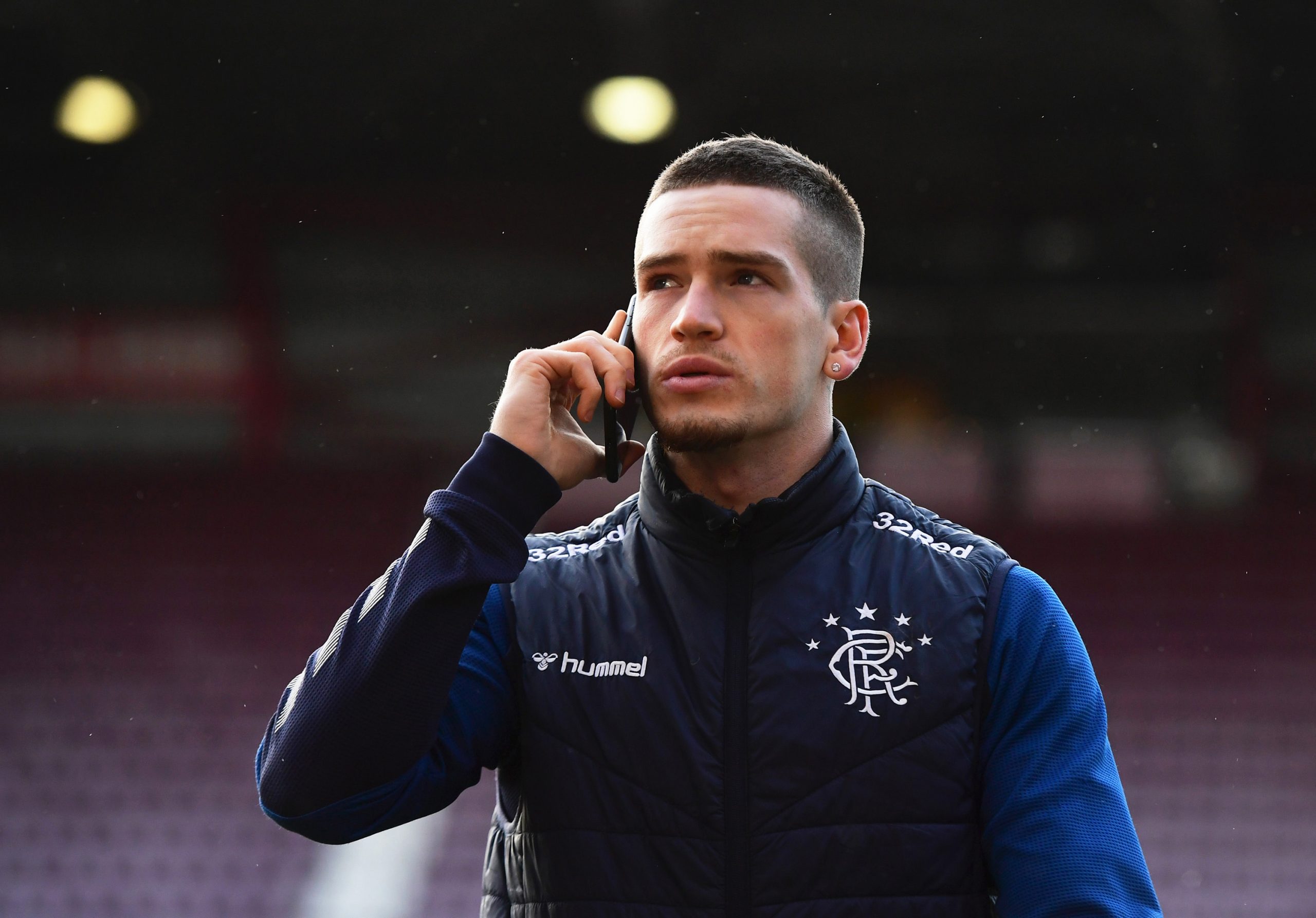 EDINBURGH, SCOTLAND - FEBRUARY 29: Ryan Kent of Rangers looks on during the Scottish Cup Quarter Final match between Hearts and Rangers at Tynecastle Park on February 29, 2020 in Edinburgh, Scotland.