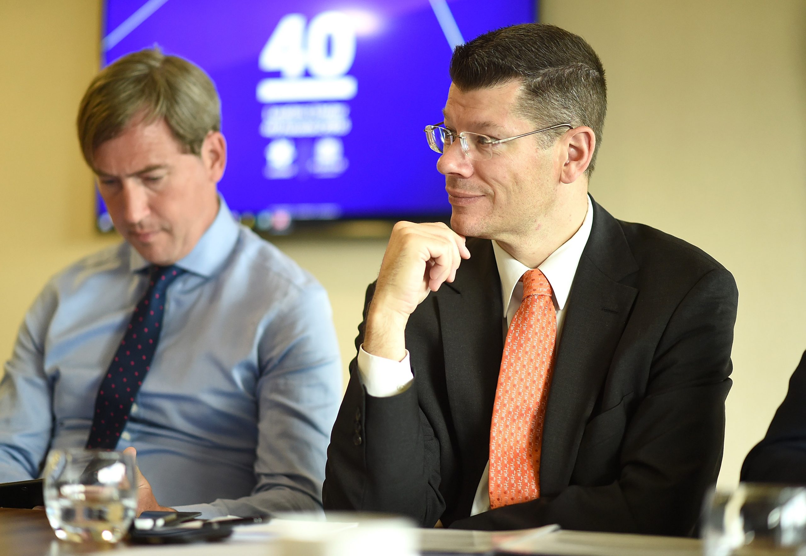 LONDON, ENGLAND - JUNE 07: Neil Doncaster takes part in Leaders U-40 Advisory Day at Stamford Bridge on July 7, 2016 in London, England.