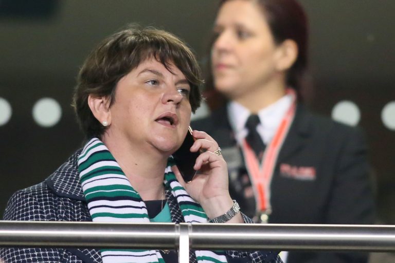 Mirth at Parkhead as Arlene Foster enters the running…