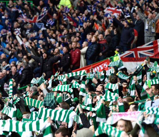 Rangers Celtic 55 Old Firm fans