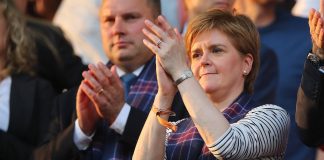 Rangers SNP Sturgeon 55 fans celebrations george square