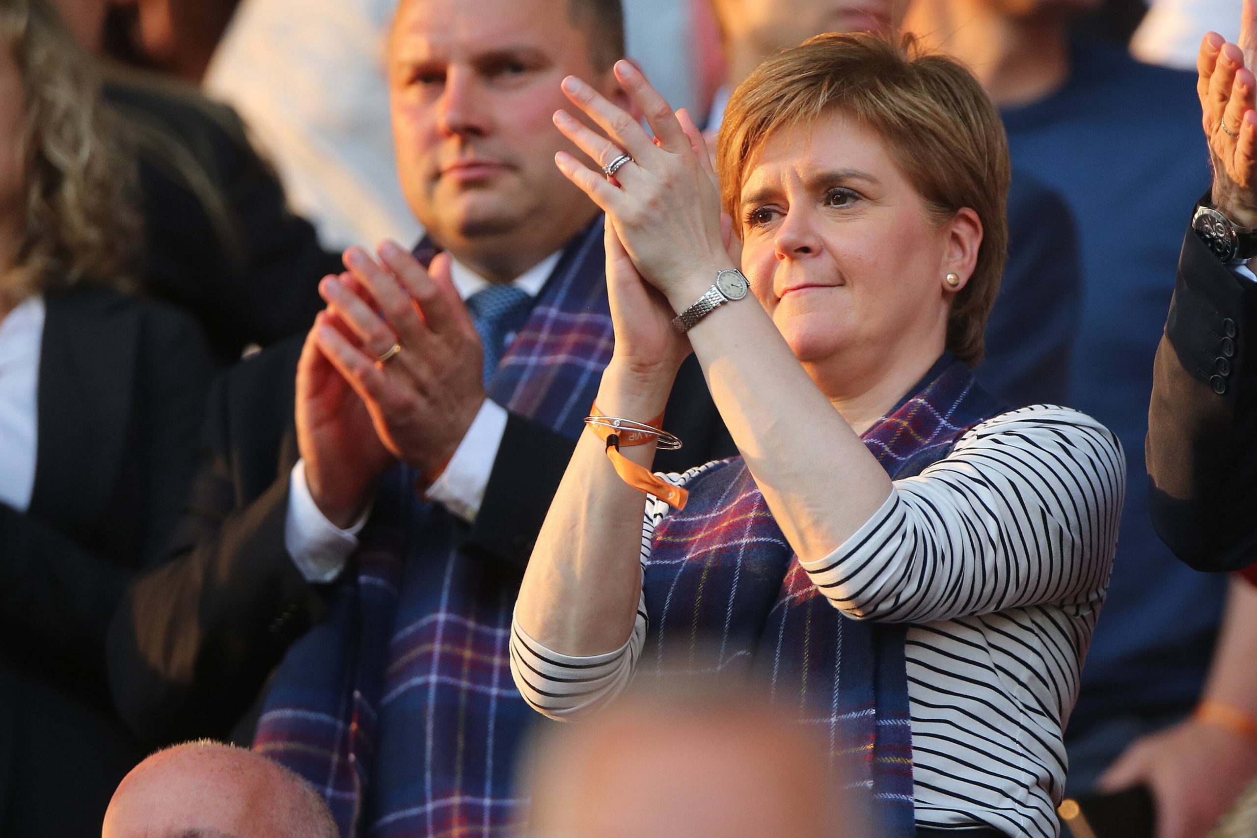 Rangers SNP Sturgeon 55 fans celebrations george square