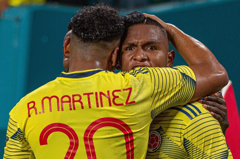 Alfredo Morelos faces these four men for a Colombia shirt