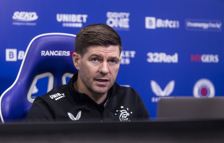 This admission from Stevie G may surprise some Rangers fans