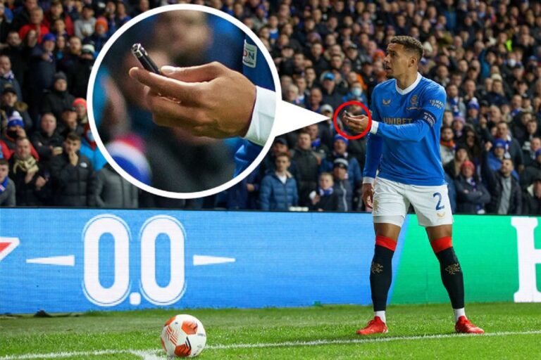 Shock at Ibrox as officials ignore missile thrown at Tavernier