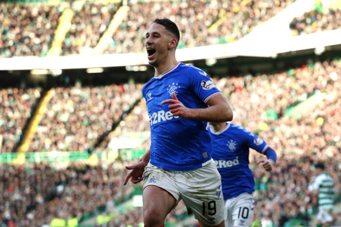 Rangers defender Nikola Katic in blue
