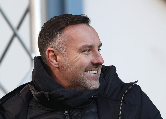 Kris Boyd smiling as he speaks to Sky Sports