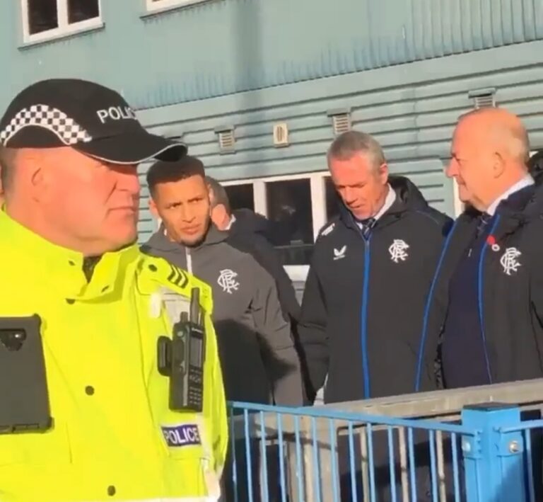 Angry Rangers supporters confront James Tavernier after St Johnstone debacle