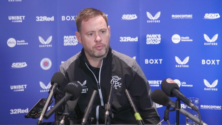 Michael Beale doesn’t want to talk about Rangers in Europe