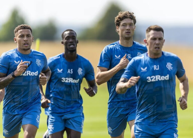 How do the five German absentees affect Rangers’ starting XI?