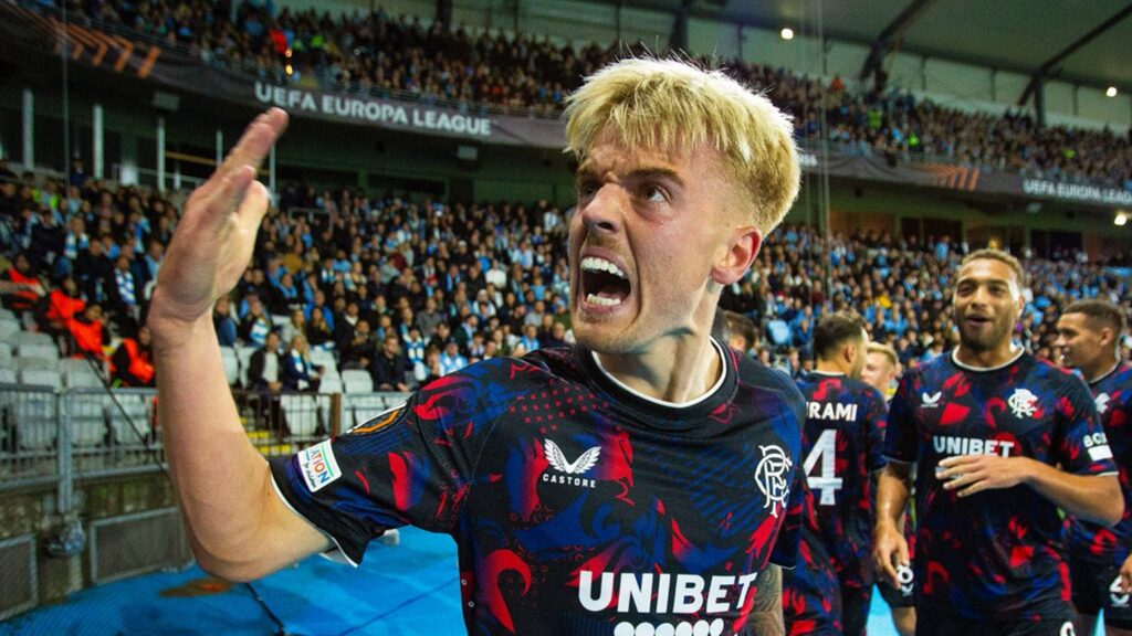Ross McCausland celebrates