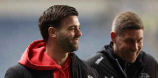 Robin Propper of Rangers preparing to face Tottenham Hotspur