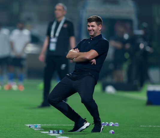 Steven Gerrard said no to Rangers 3 times – he doesn’t get to say it again Steven Gerrard smiles on the touchline during Al Ettifaq v Al Wehda in the Saudi Pro League.