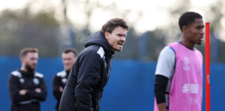 Danny Rohl leads an intense Rangers training session before the Europa League 2025–26 league phase matchday three fixture.