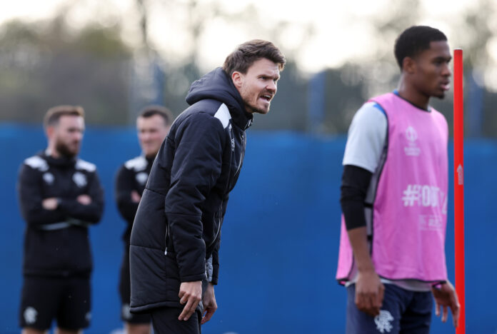 Danny Rohl leads an intense Rangers training session before the Europa League 2025–26 league phase matchday three fixture.