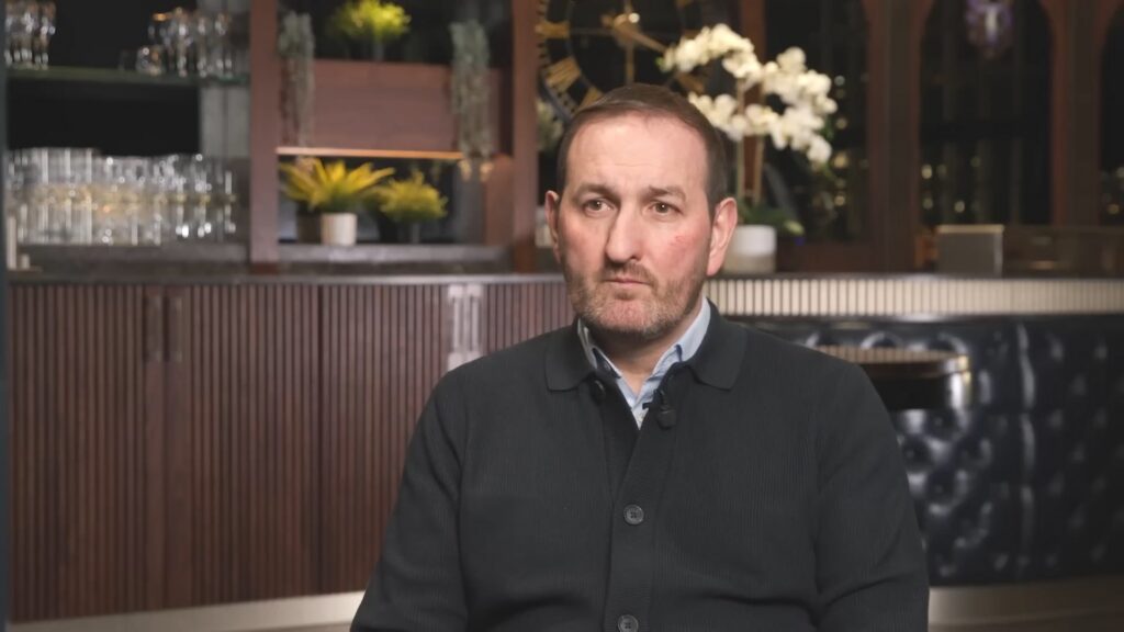 Kevin Thelwell speaking in a RangersTV interview about club matters in November 2025