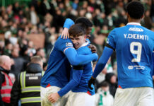 The true numbers behind Youssef Chermiti’s Rangers redemption Rangers players celebrate at Parkhead after 3-1 win over Celtic in the William Hill Premiership