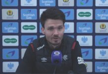 Rangers manager Danny Rohl in a Scottish Cup press conference