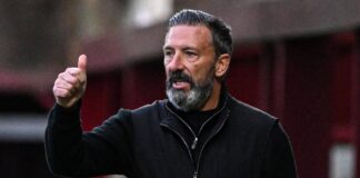 Incoming Rangers manager Derek McInnes at former club Hearts