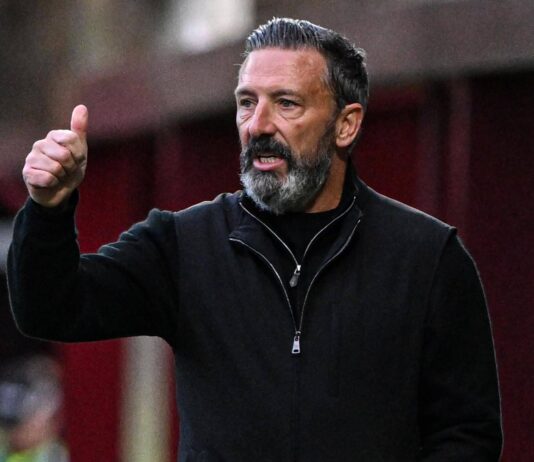 Incoming Rangers manager Derek McInnes at former club Hearts