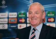 Walter Smith, the late manager of Rangers at a press conference amid the truth about Derek McInnes.