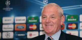 Walter Smith, the late manager of Rangers at a press conference amid the truth about Derek McInnes.