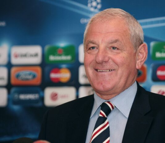 Walter Smith, the late manager of Rangers at a press conference amid the truth about Derek McInnes.