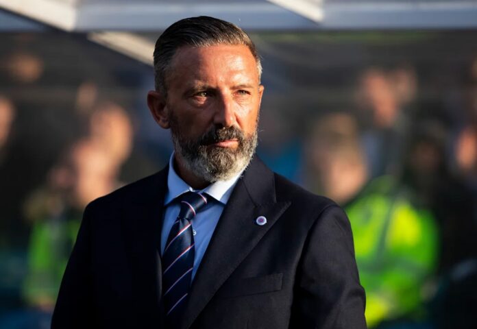 Rangers manager Derek McInnes at Ibrox for his home debut.