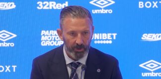 Rangers manager Derek McInnes speaks to the press at Ibrox.