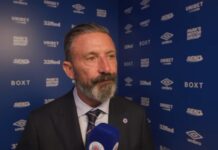 Derek McInnes speaks to Rangers TV following Hibernian defeat at Ibrox.