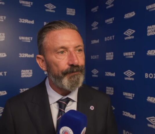 Derek McInnes speaks to Rangers TV following Hibernian defeat at Ibrox.