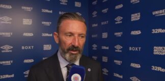 Derek McInnes speaks to Rangers TV following Hibernian defeat at Ibrox.