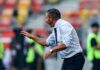 Derek Mcinnes Rangers manager in Poland.