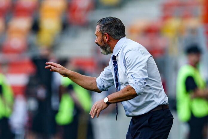 UEFA Europa League 2026/2027 Match Jagiellonia Bialystok And Rangers FC In Bialystok, Poland - 06 Aug 2026 Derek Mcinnes Rangers manager in Poland.