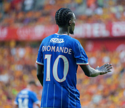 Former Rangers midfielder Mohamed Diomande in Poland.