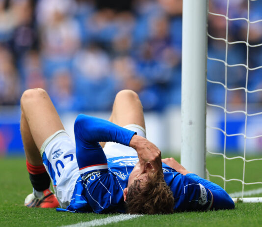Ryan Naderi for £5M sums up where rotten Rangers are Ryan Naderi struggles with injury at Ibrox for Rangers.