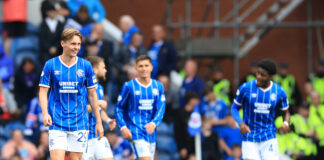 James Penrice for Rangers v St Mirren.