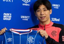 Rangers' new signing Daisuke Yokota.
