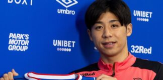 Rangers' new signing Daisuke Yokota.