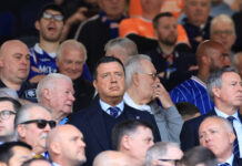 Rangers former Technical Director Dan Purdy pictured near Rangers CEO Jim Gillespie