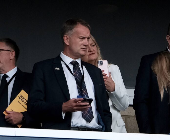 SFA Chief Executive Ian Maxwell at Hampden as Derek McInnes SFA Ban reduced.